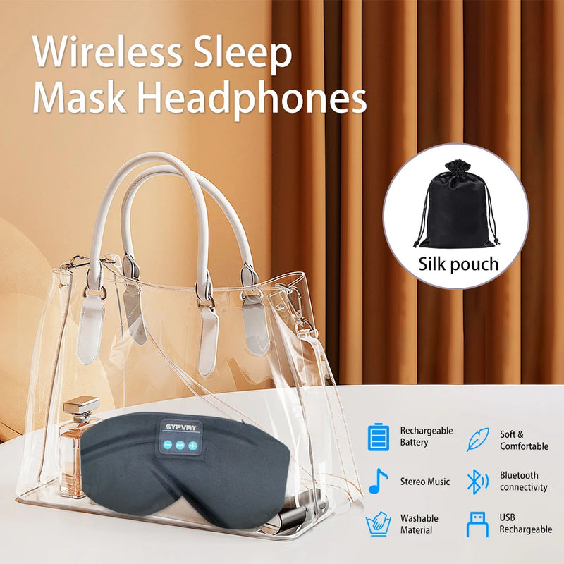 Sleeping Mask With Bluetooth 5.3 Headphones
