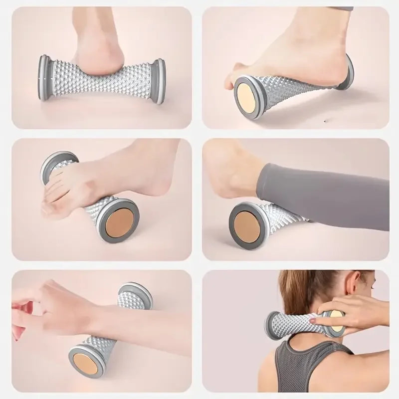 1pc Plastic Yoga Muscle Massage Roller Foot Training Device