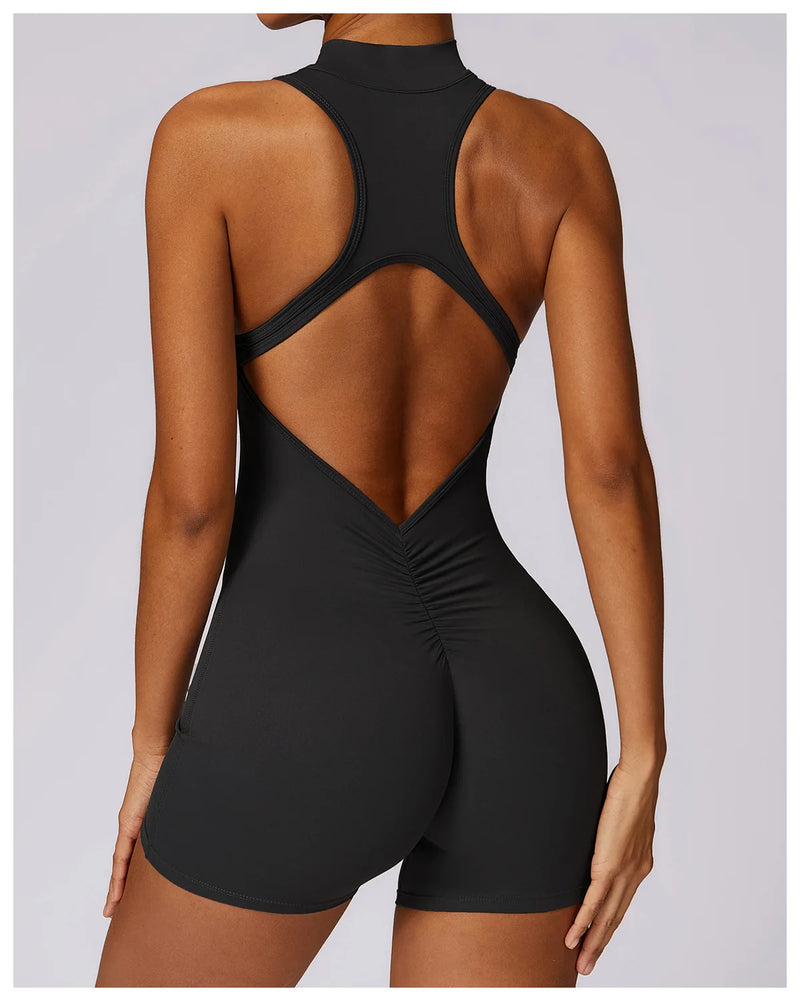 Women’s V-Back Scrunch Sports Jumpsuit