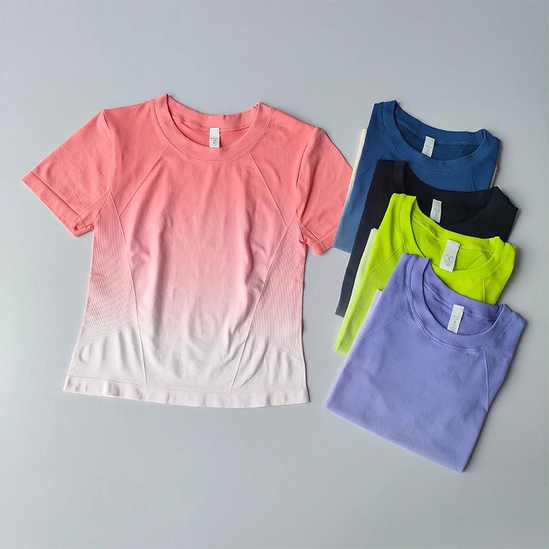 Women's Elastic Quick Drying Sports  T-Shirt