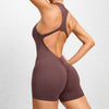 Women’s Sleeveless Short Sports Jumpsuit