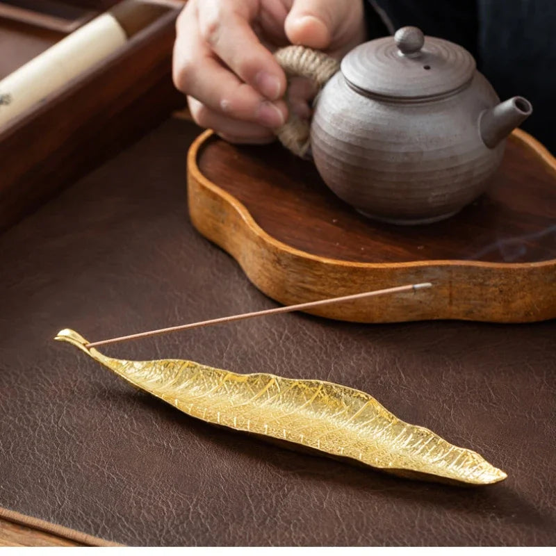 Incense Holder Ash Catcher Long Leaf Censer
