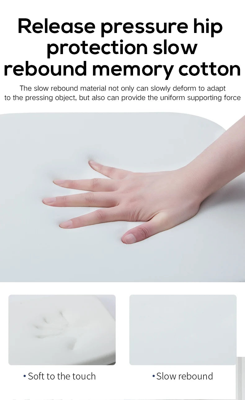 Ergonomic Memory Cotton Office Student Seat Cushion: