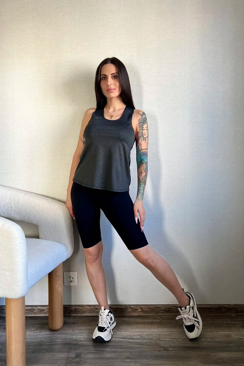 STOUREG Sleeveless Racerback Yoga Tank Top