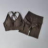 2 Pcs Yoga Sets Women High Waist Workout Outfits