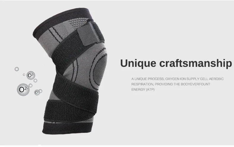 Knee Compression Sleeve with Adjustable Straps