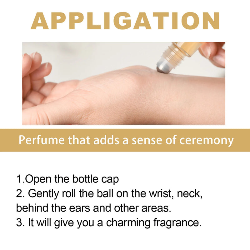 EUQEE 10ml Roller Sweet Fruit Perfume Oils