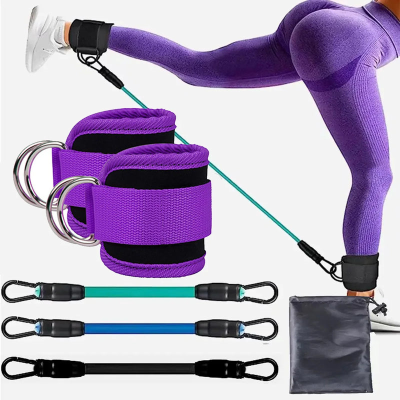 TPE Resistance Bands with Ankle Straps: