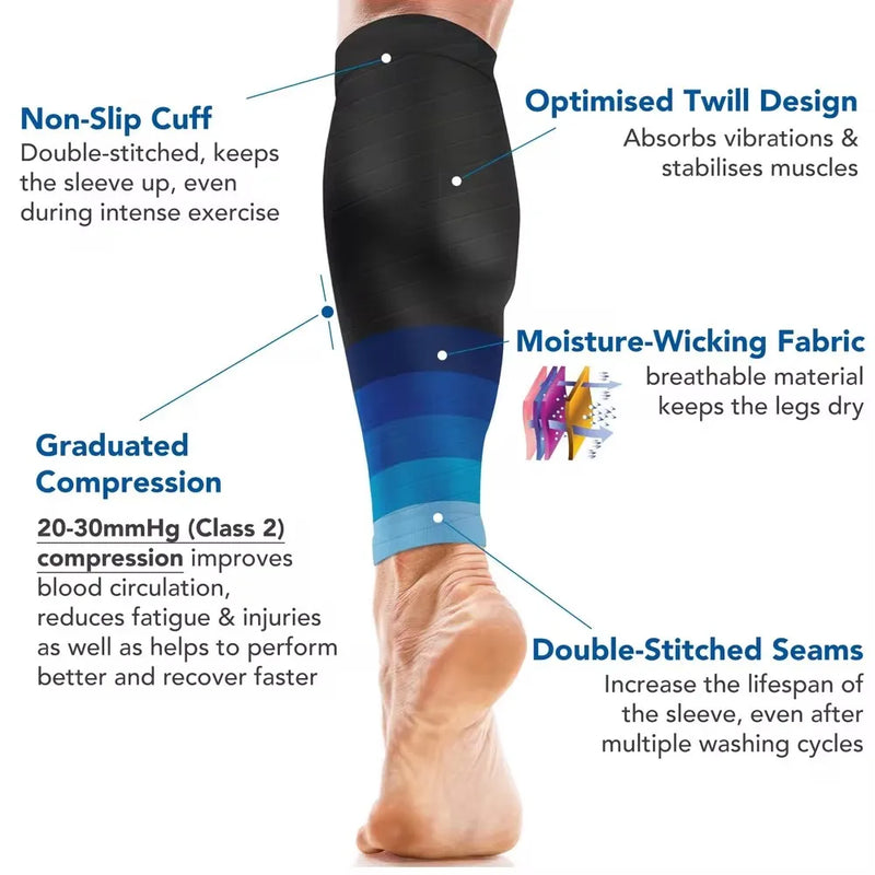1 Pair Calf Compression Sleeves: