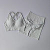 2 Pcs Yoga Sets Women High Waist Workout Outfits