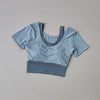 Women’s Fake Two-Piece Sports Top with Built-In Bra
