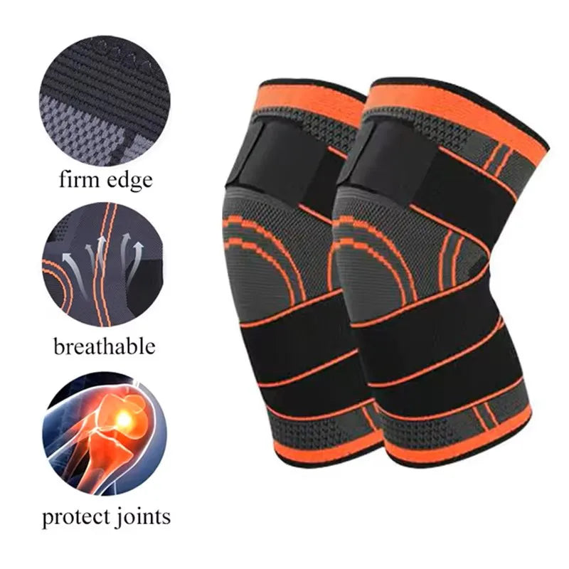 Knee Compression Sleeve with Adjustable Straps