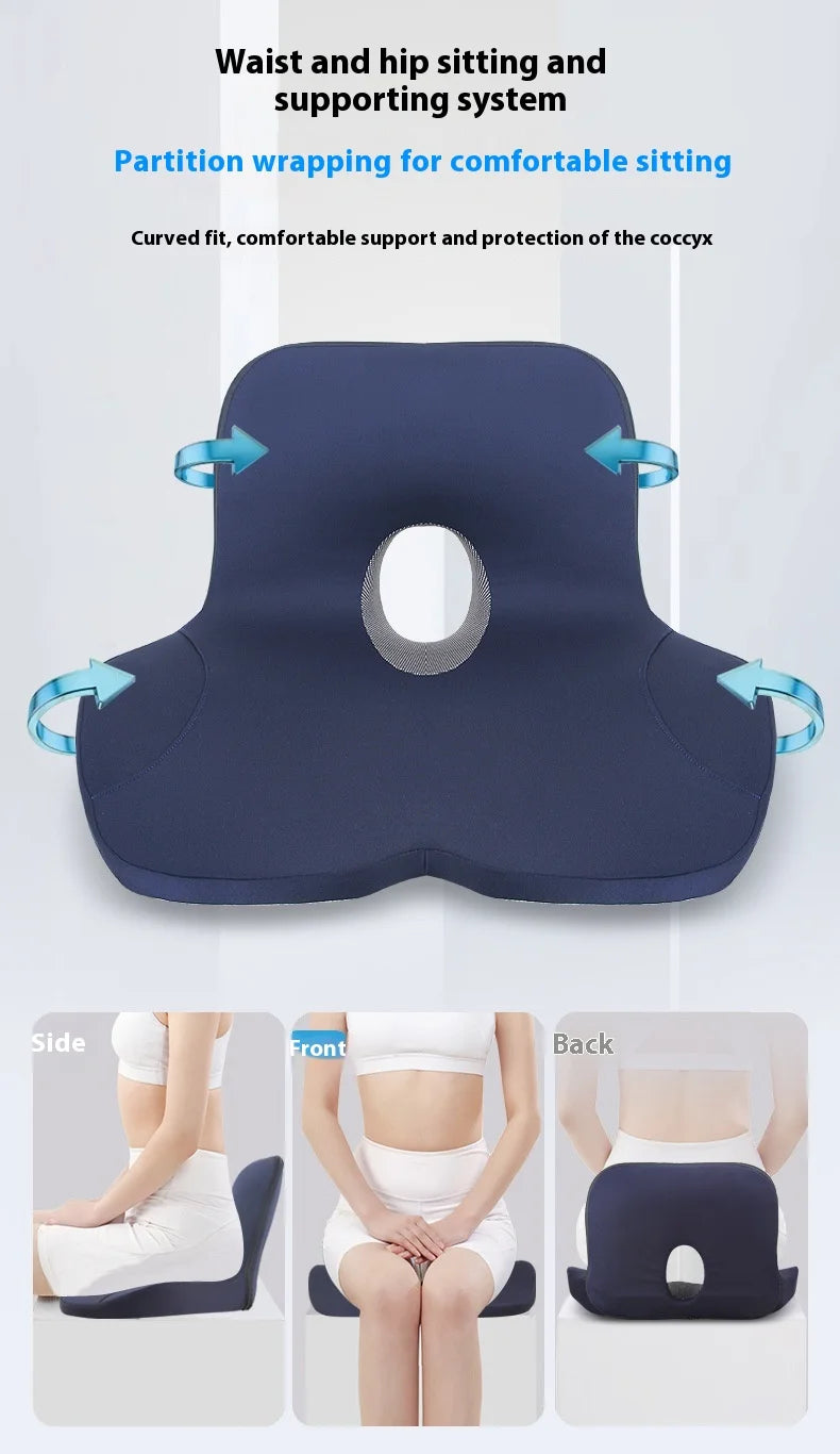 L-Shaped Integrated Office Chair Seat Cushion