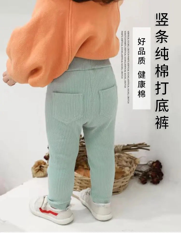 Cotton Leggings โ High Waist Infant -Sizes 9-24 mo. & Sizes 3- 6