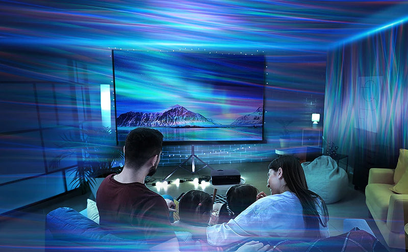 Star Projector LED Aurora Projector Bluetooth Speaker Night Light