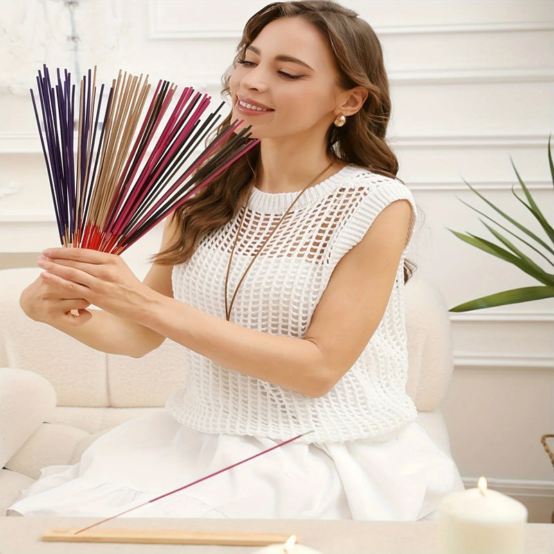 30-240pc Aromatherapy Incense Sticks with 7 Natural Fragrances