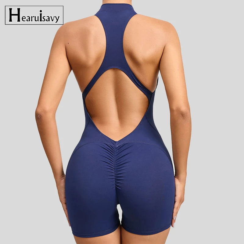 Women’s Sleeveless Short Sports Jumpsuit