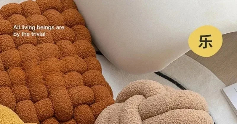 Aesthetic Knot Globe Plush Cushion