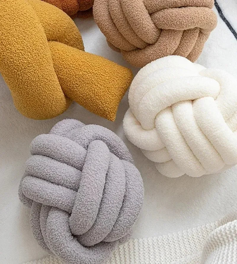 Aesthetic Knot Globe Plush Cushion