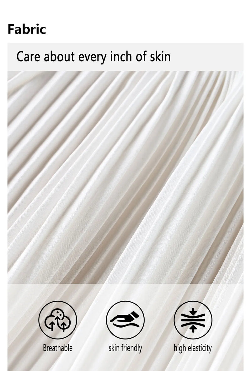 Fitness Fake Two-Piece Pleated Skirt Pants