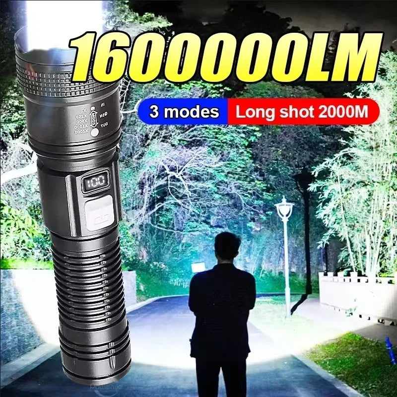 KDULIT High Power Rechargeable LED Flashlight: