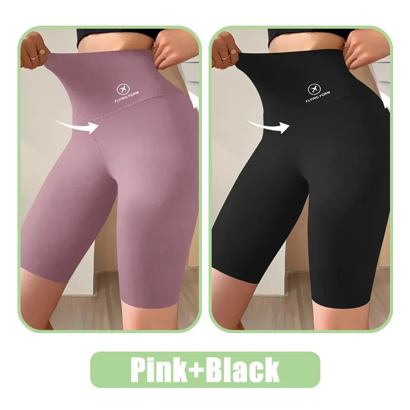 Women High-Waist Sports Shorts