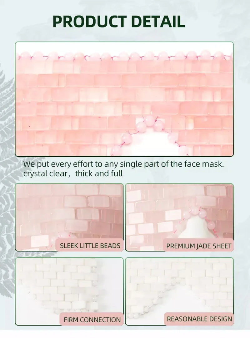 Natural Rose Quartz Eye Mask Massager