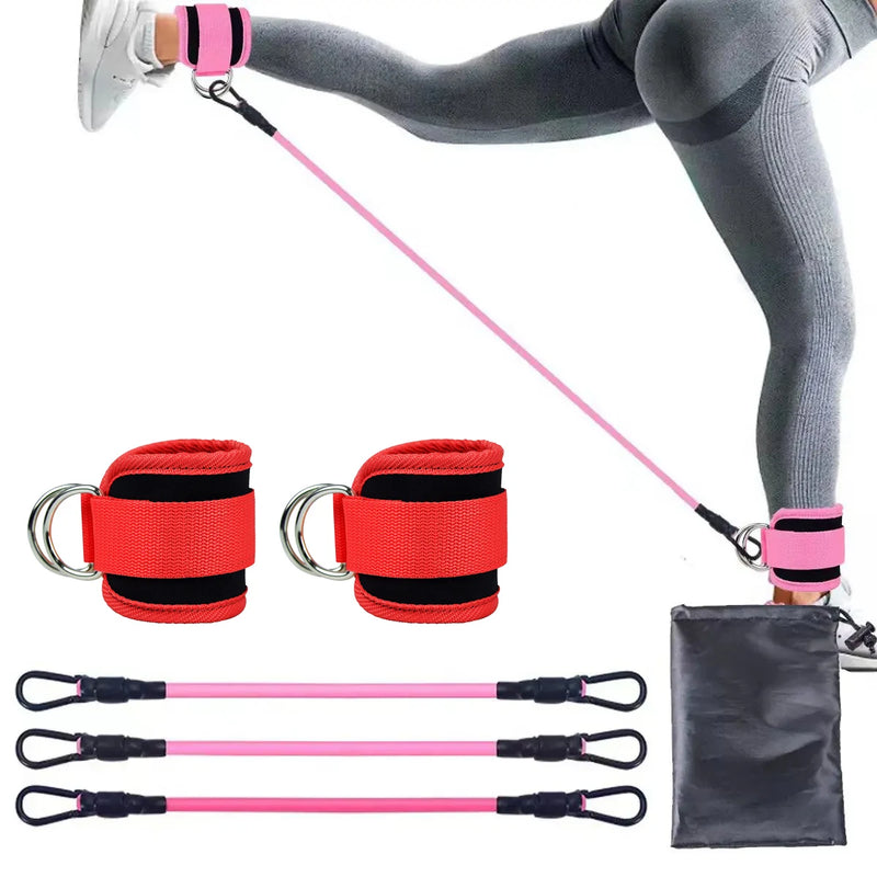 TPE Resistance Bands with Ankle Straps: