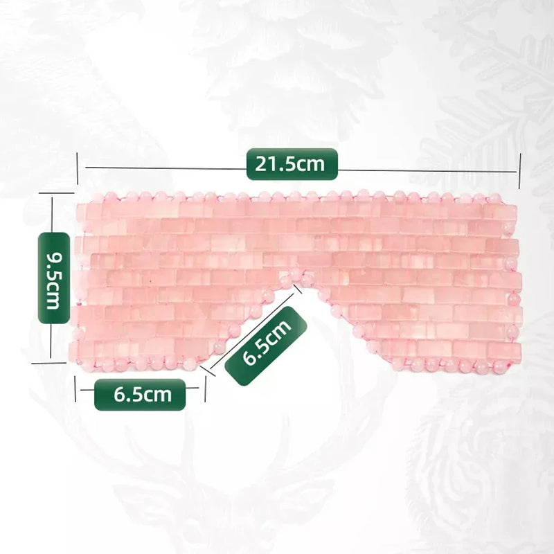 Natural Rose Quartz Eye Mask Massager