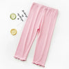 Girl's Ruffle Cropped Leggings