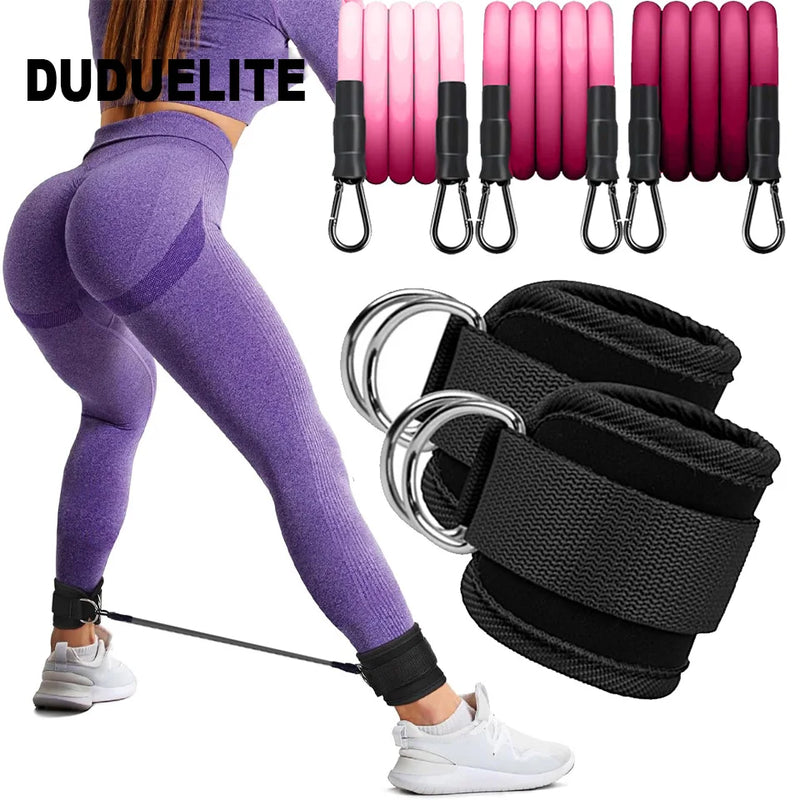 TPE Resistance Bands with Ankle Straps: