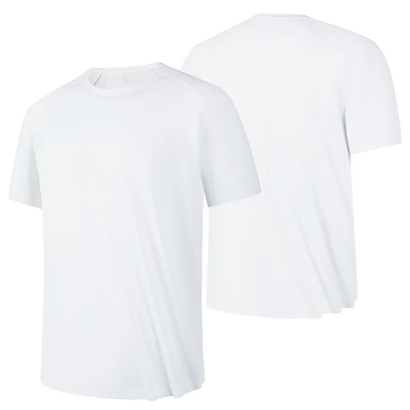 Men’s Breathable Quick-Dry Running Sports Fitness Short Sleeve T-Shirt