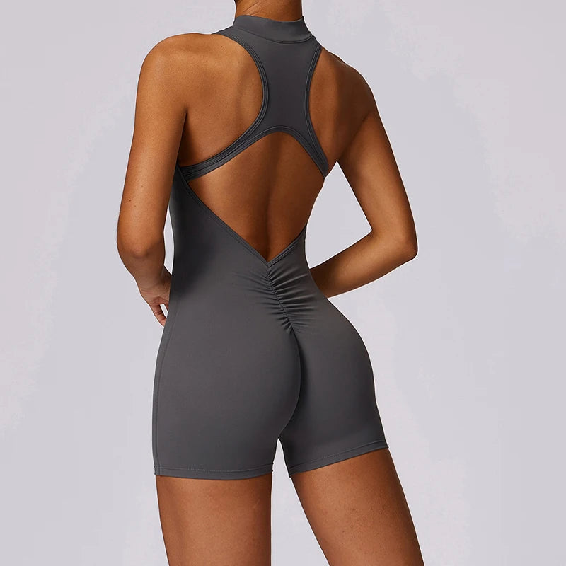 Women’s V-Back Scrunch Sports Jumpsuit
