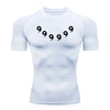 Men's Anime Quick-Dry Fitness Compression Shirt & Gym Shorts