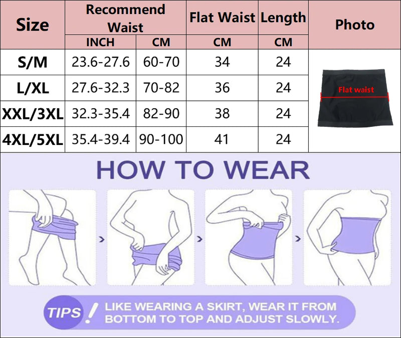 Women’s Waist Trainer Sauna Sweat Belt
