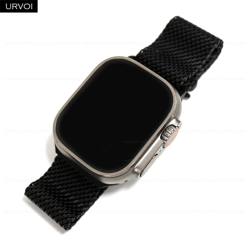 URVOI Titanium Milanese Loop for Apple Watch