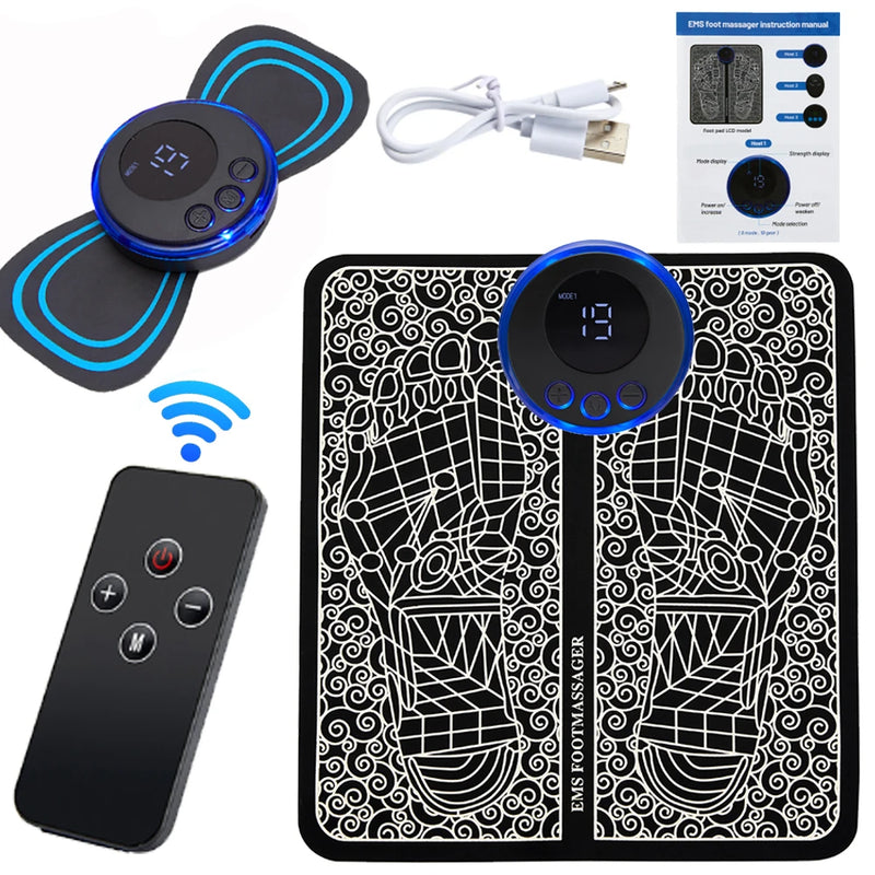 Electric EMS Foot Massager Accessories Pulse Muscle Stimulator