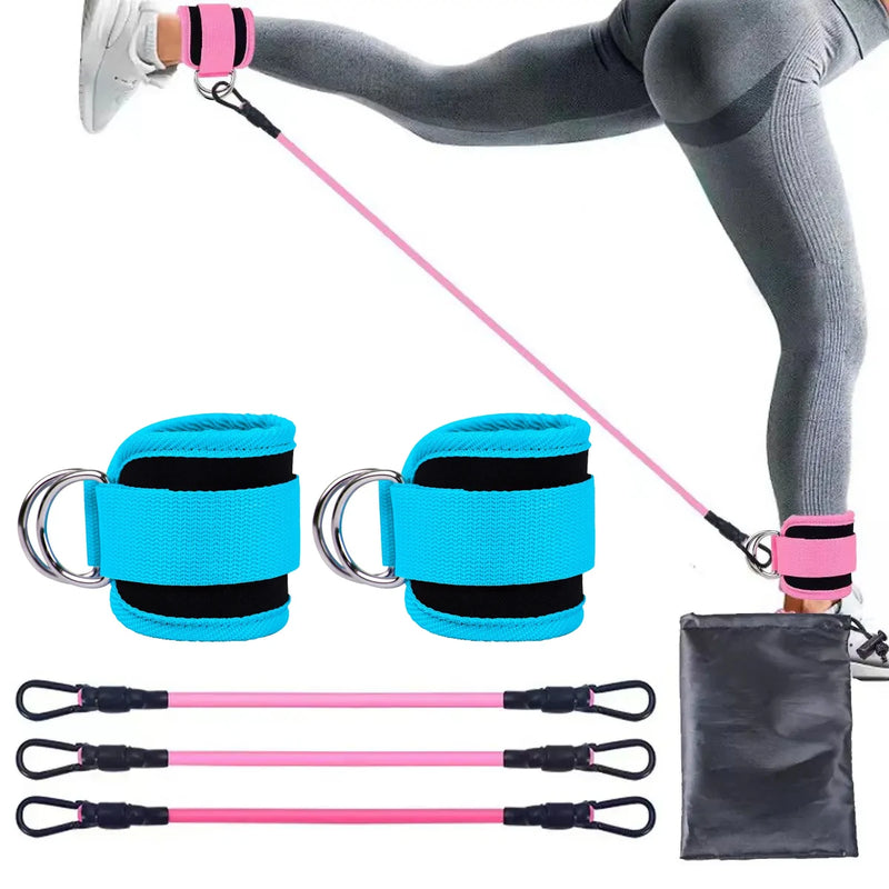 TPE Resistance Bands with Ankle Straps: