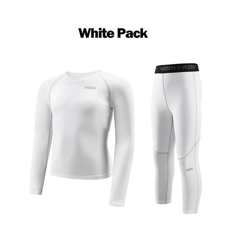 Boys Compression Set โ Leggings & Long Sleeve Shirt