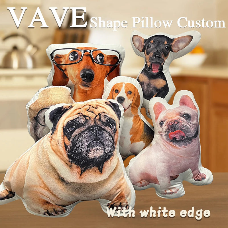 Photo Custom Shape Pillow Case DIY Pet Cushion