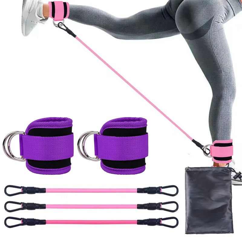 TPE Resistance Bands with Ankle Straps: