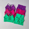2 Pcs Yoga Sets Women High Waist Workout Outfits