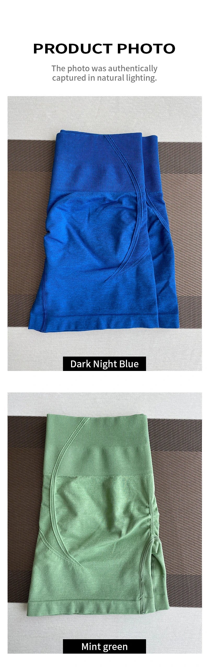 TKITK Women's High Waist Seamless Tight Shorts