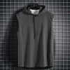 New Men’s Fashion Sportswear Hooded Sleeveless T-Shirt