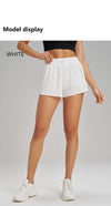 Fitness Fake Two-Piece Pleated Skirt Pants