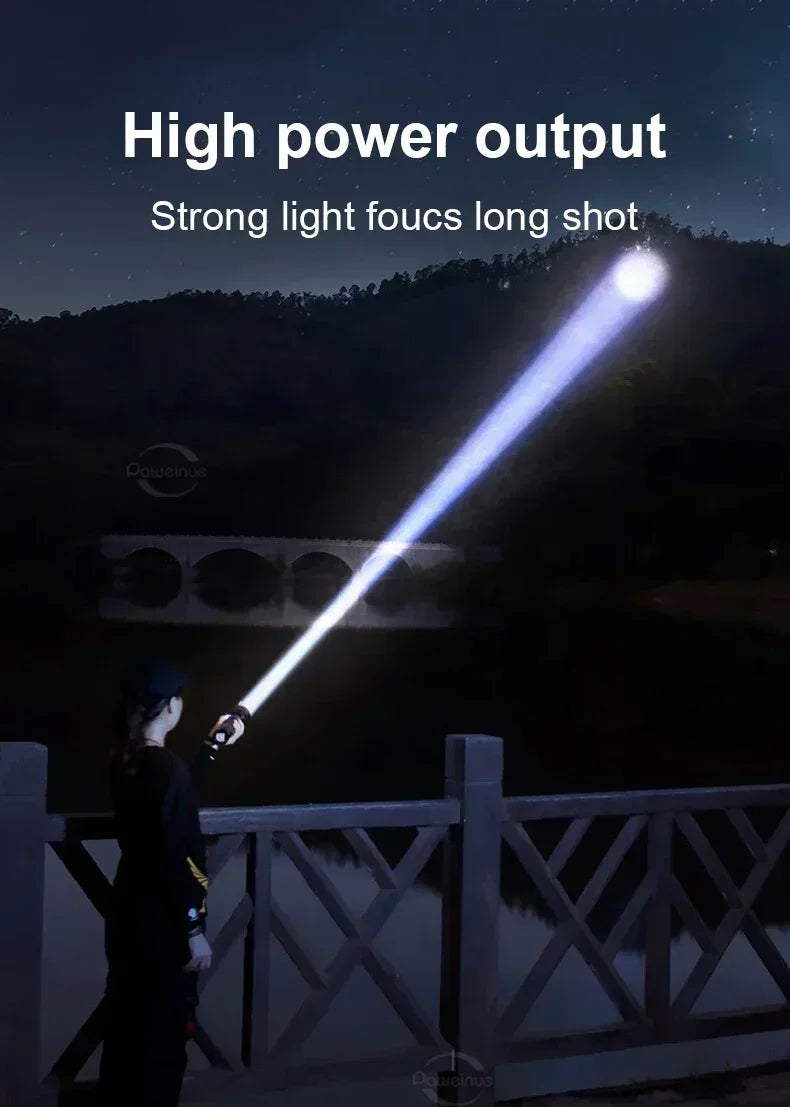 KDULIT High Power Rechargeable LED Flashlight:
