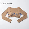 QINACTIVE Women’s Long Sleeve Yoga Crop Top