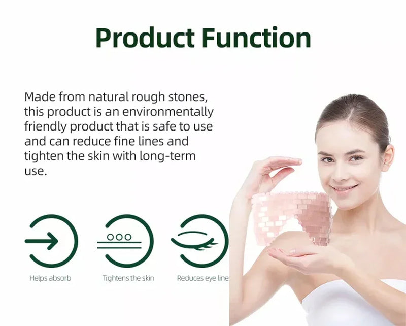 Natural Rose Quartz Eye Mask Massager