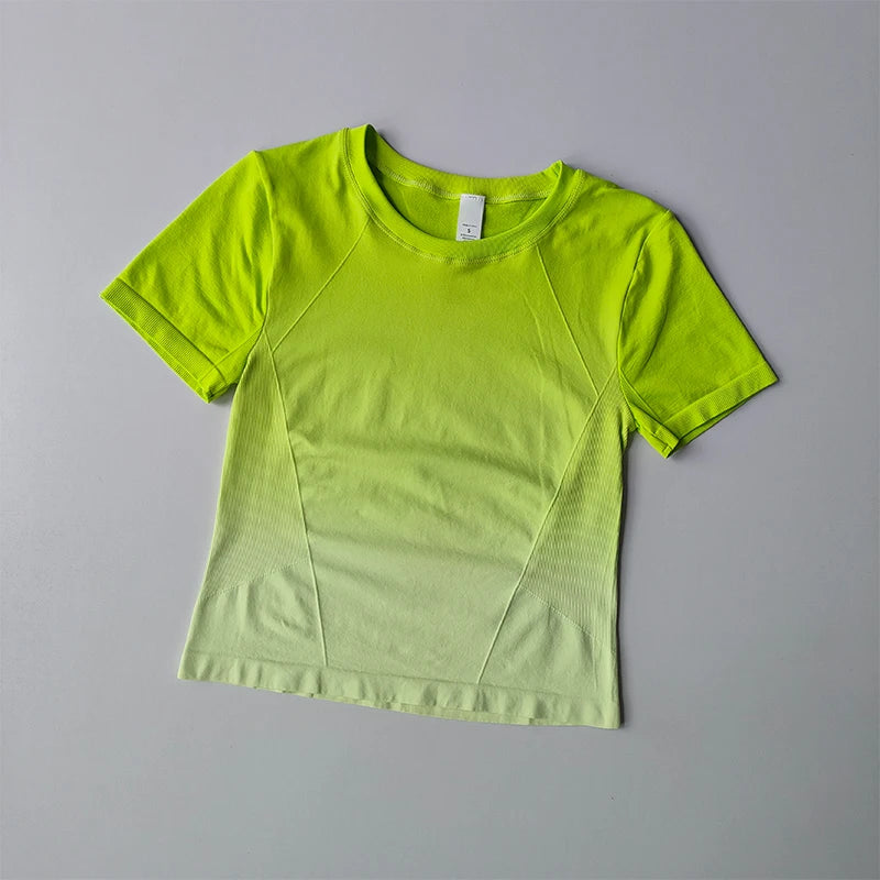Women's Elastic Quick Drying Sports  T-Shirt