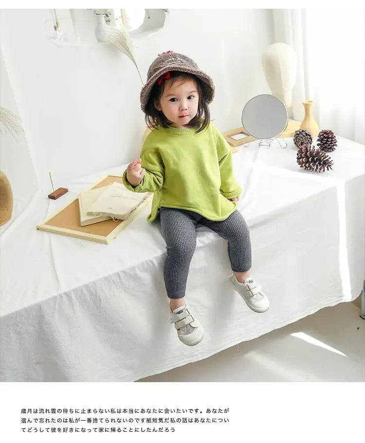 Cotton Leggings โ High Waist Infant -Sizes 9-24 mo. & Sizes 3- 6